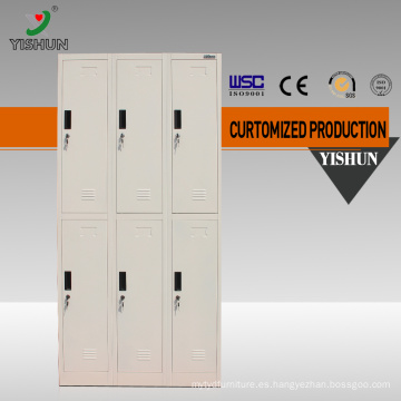 KD Structure Design 6 Door Locker Professional Muebles de acero / armario de armario de acero